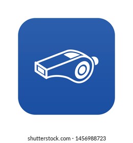 Whistle icon. Simple illustration of whistle vector icon for web
