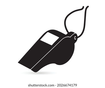 Whistle icon. Simple illustration of whistle vector icon for web