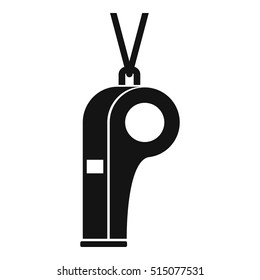 Whistle icon. Simple illustration of whistle vector icon for web