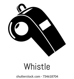 Whistle icon. Simple illustration of whistle vector icon for web