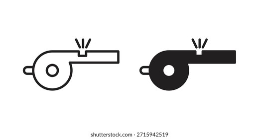 Icono de silbato en formato de Vector moderno simple. Paquete de iconos EPS