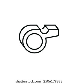 Whistle icon. Simple whistle icon for social media, app, and web design. Vector illustration