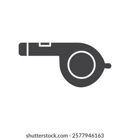 Whistle icon Simple thin line flat symbol