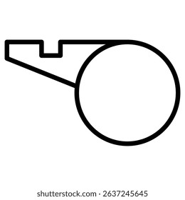 whistle icon Simple thin line stroke