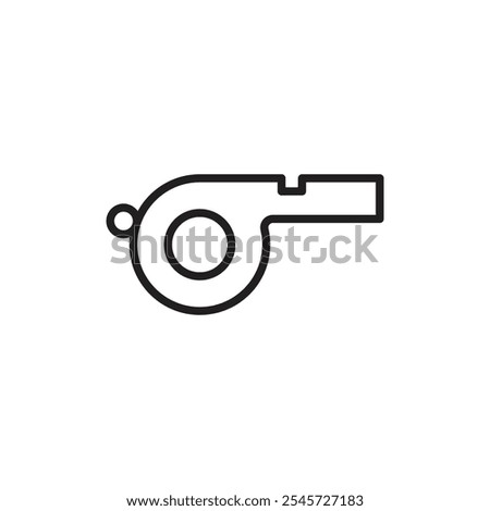 Whistle icon Simple thin outline