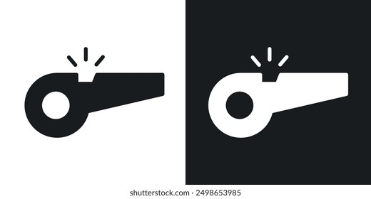 Whistle icon in solid style