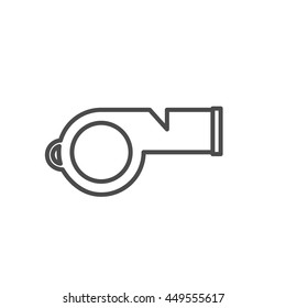 whistle icon. thin line design
