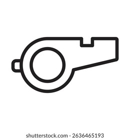 Whistle icon Thin line illustration