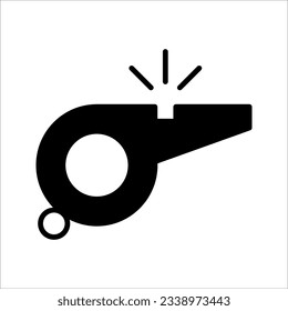 Whistle icon in trendy outline style design. vector illustration on white background