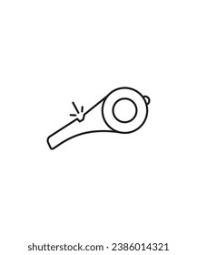icono de silbido, icono de la mejor línea del vector.