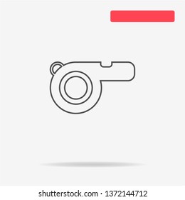 Whistle icon. Vector concept illustration for design.