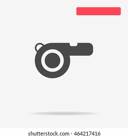 Whistle icon. Vector concept illustration for design.
