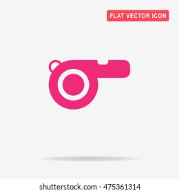 Whistle icon. Vector concept illustration for design.