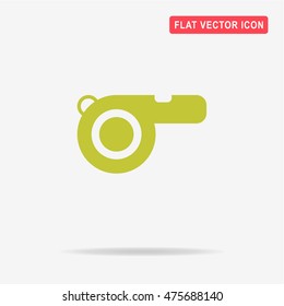Whistle icon. Vector concept illustration for design.