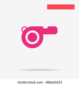 Whistle icon. Vector concept illustration for design.