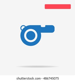 Whistle icon. Vector concept illustration for design.