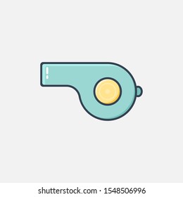 Whistle icon vector filled outline style. vector icons