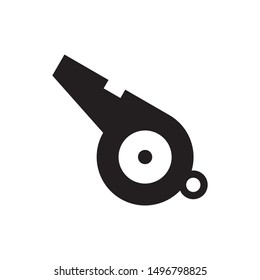 whistle icon vector flat illustration