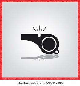 Whistle icon vector illustration.