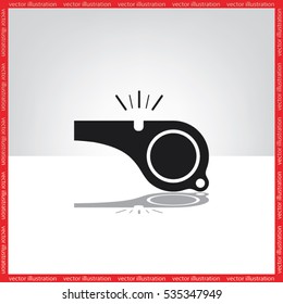 Whistle icon vector illustration.