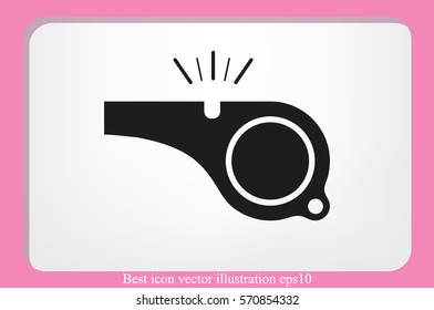 Whistle icon vector illustration.