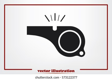 Whistle icon vector illustration.