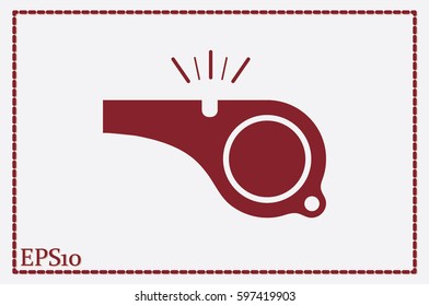 Whistle icon vector illustration.