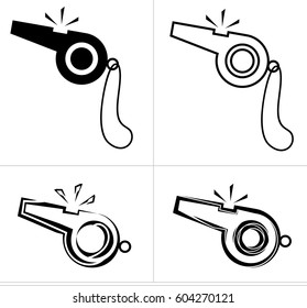 Whistle Icon Vector Illustration