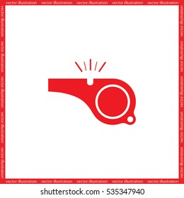 Whistle icon vector illustration eps10.