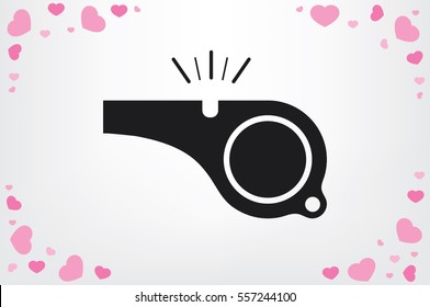 Whistle icon vector illustration eps10.