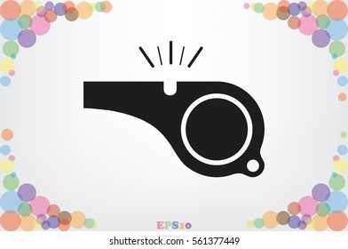 Whistle icon vector illustration eps10.