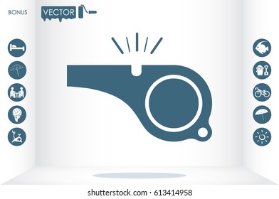 Whistle icon vector illustration eps10.