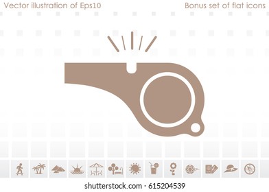Whistle icon vector illustration eps10.