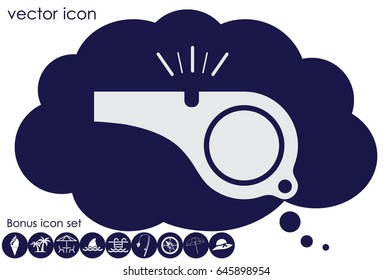 Whistle icon vector illustration eps10.
