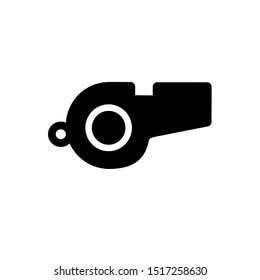 Whistle icon, vector illustration. Flat design style. vector whistle icon illustration isolated on white background, whistle icon Eps10. whistle icons graphic design vector symbols.