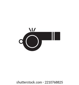 Icono de silbido Vector Ilustración Diseño plano a la moda
