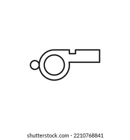 Whistle Icon Vector Illustration Flat Design Trendy