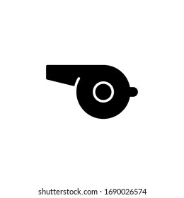 whistle icon vector illustration. whistle icon glypgh style design