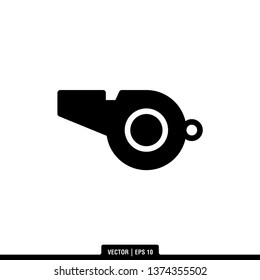 Whistle Icon Vector Illustration Logo Template
