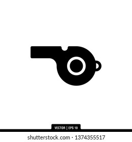 Whistle Icon Vector Illustration Logo Template
