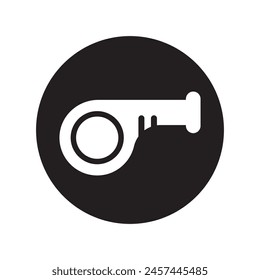 whistle icon vector illustration logo design
