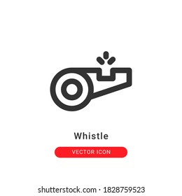 whistle icon vector illustration. whistle icon outline design.