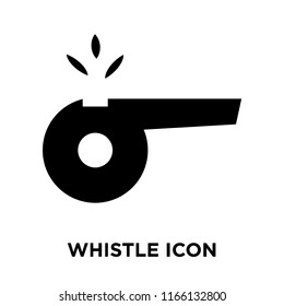 Whistle icon vector isolated on white background, Whistle transparent sign