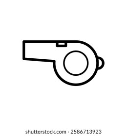 Whistle Icon. Whistle Vector Icon in line style design. Whistle Symbol.