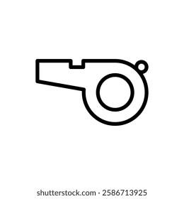 Whistle Icon. Whistle Vector Icon in line style design. Whistle Symbol.