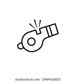 Whistle icon vector set collection for web