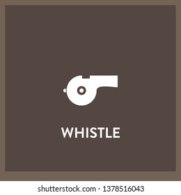 whistle icon vector. whistle sign on white background. whistle icon for web and app