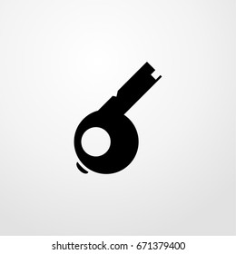 whistle icon. vector sign symbol on white background