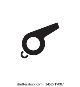 Whistle icon vector. Simple design on white background.