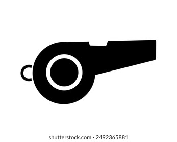 whistle icon vector with simple design